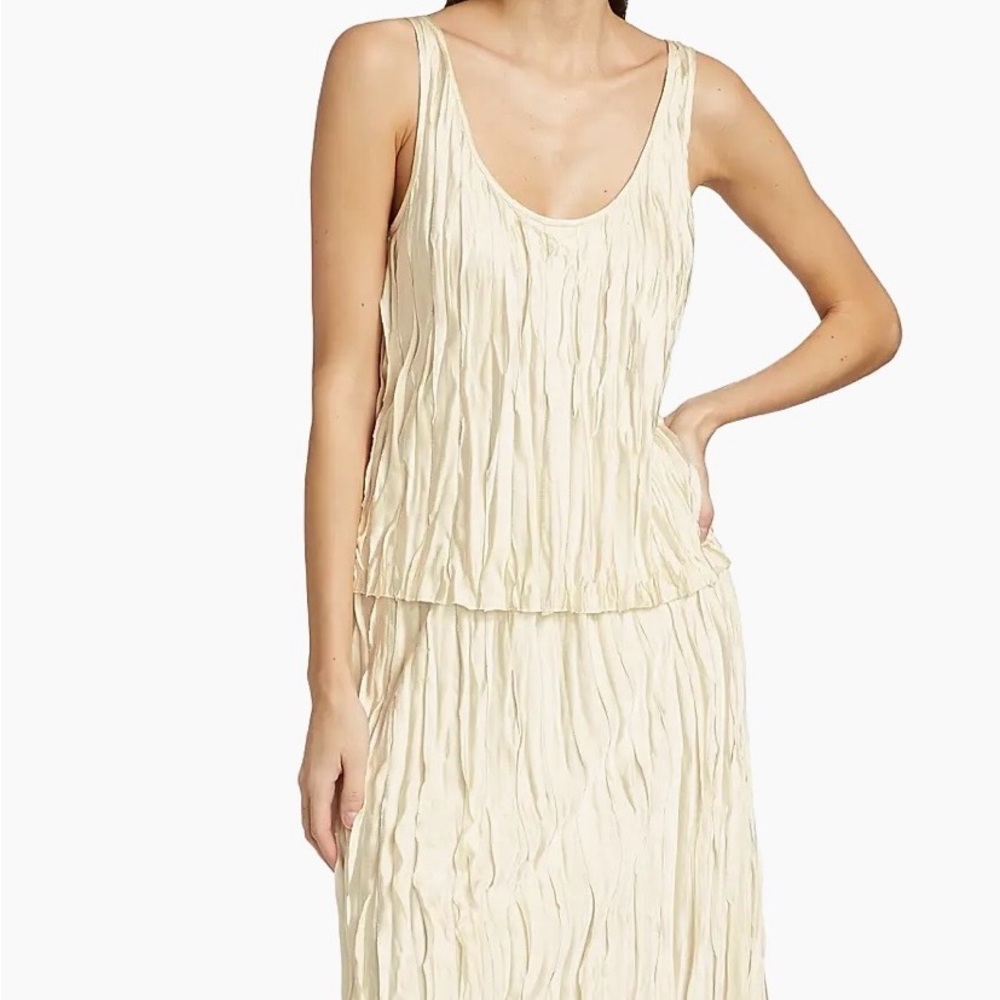 Vince Cream Textured Chemise